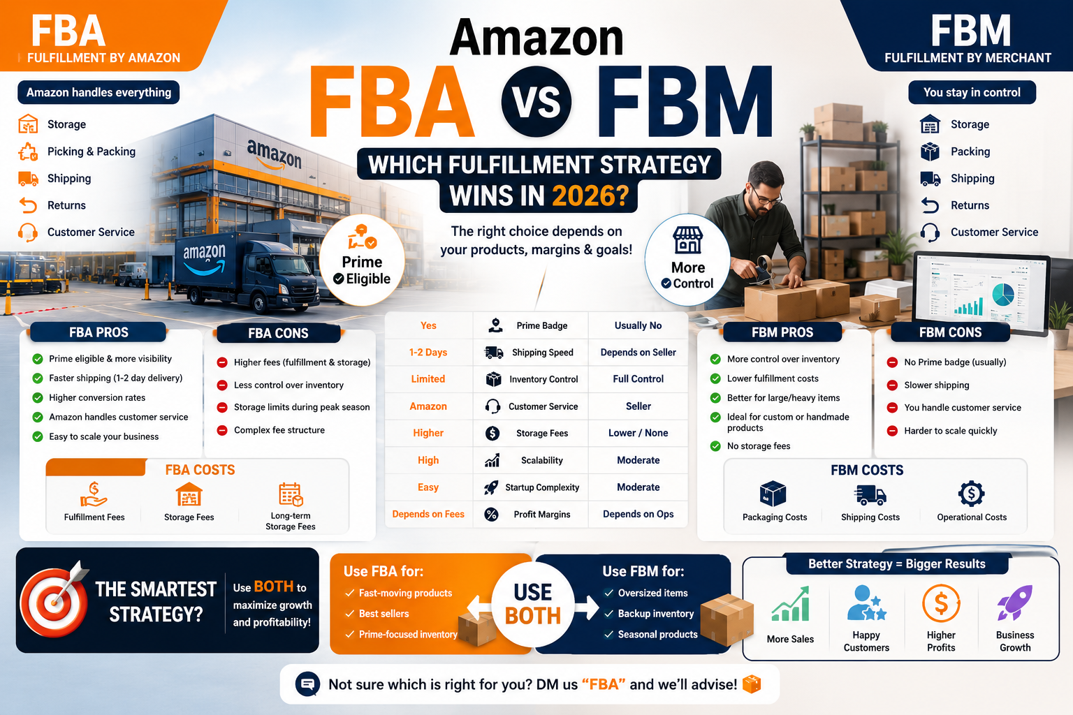 Amazon FBA vs FBM: Which Fulfillment Model Wins in 2026?